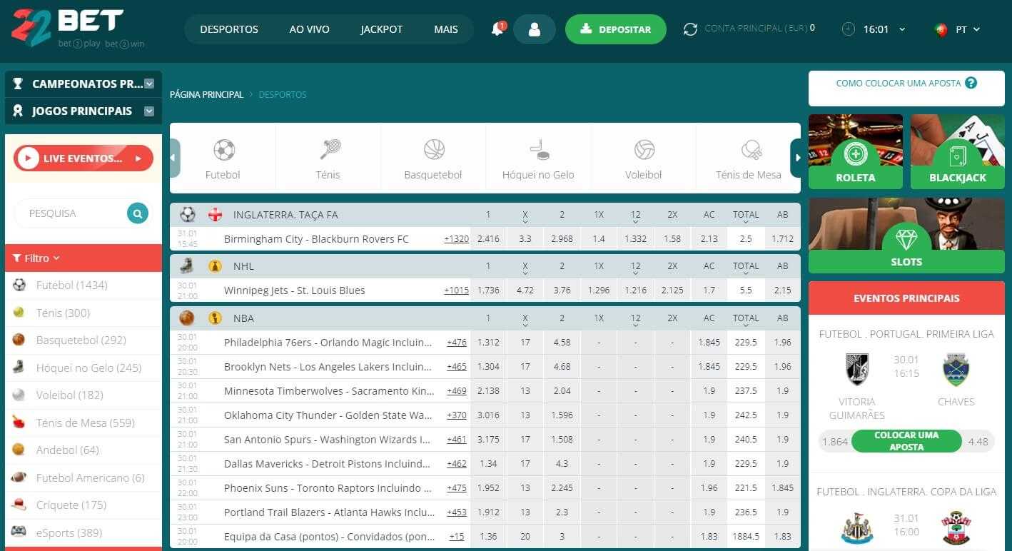 22Bet Portugal Revisão à Casa de Apostas