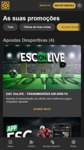 ESC Online bonuses for sport