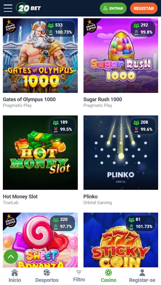 20bet casino portugal