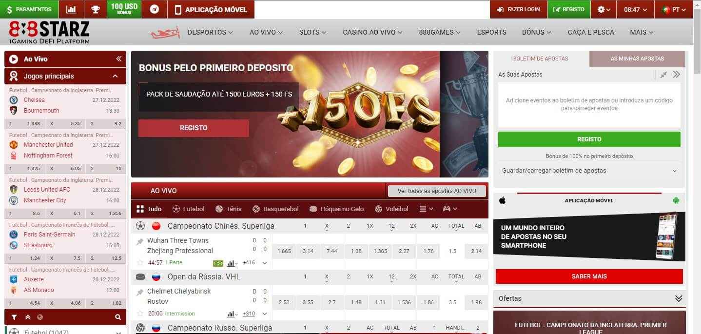 Site de apostas 888Starz PT