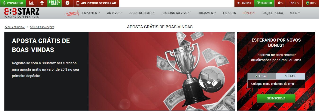 888Starz Bônus de Boas-vindas