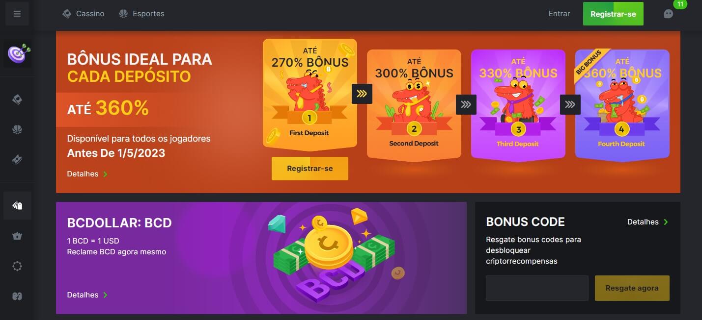 BC. Game Portugal Bônus de boas-vindas