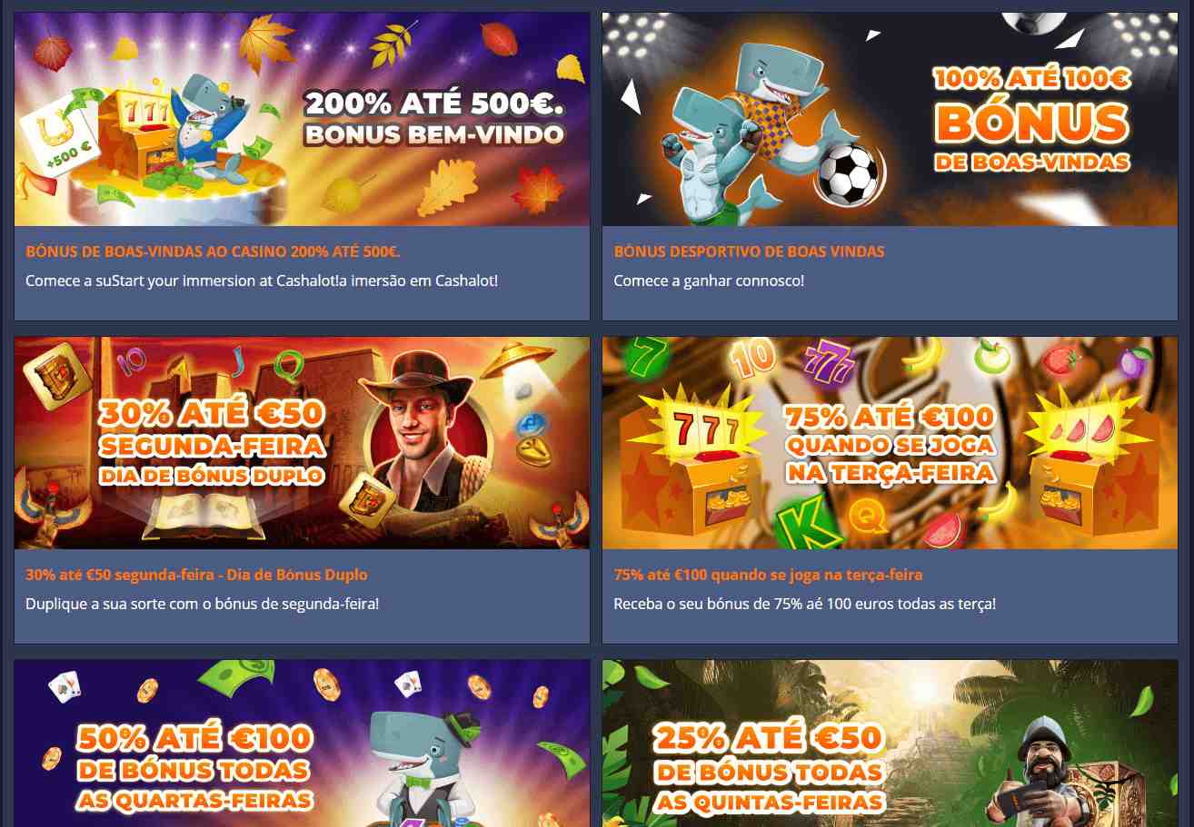 Cashalot.bet Promoções