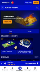 Paripesa Mob Page Pt Bonuses