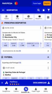 Paripesa Mob Page Pt Sports