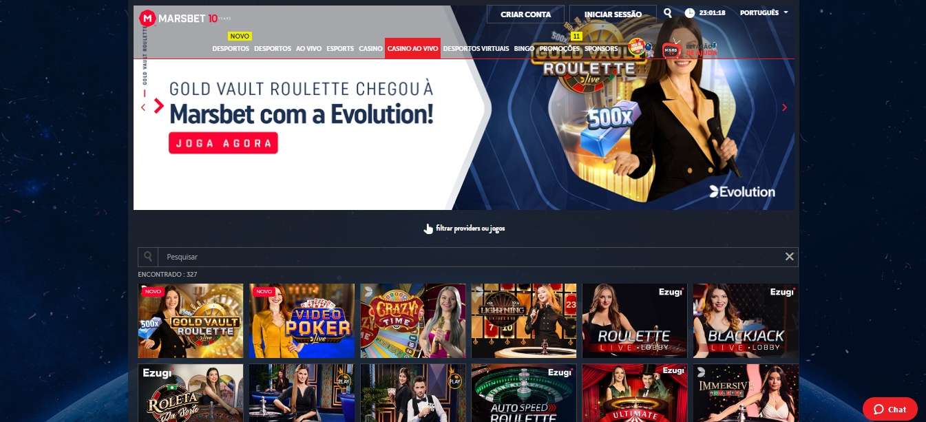 Marsbet Casino Ao Vivo