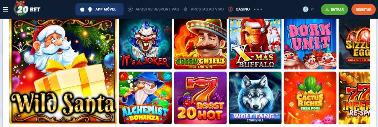 Jogos na 20Bet Casino
