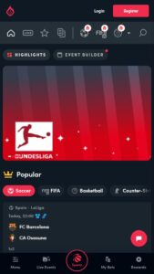 blaze sports betting page