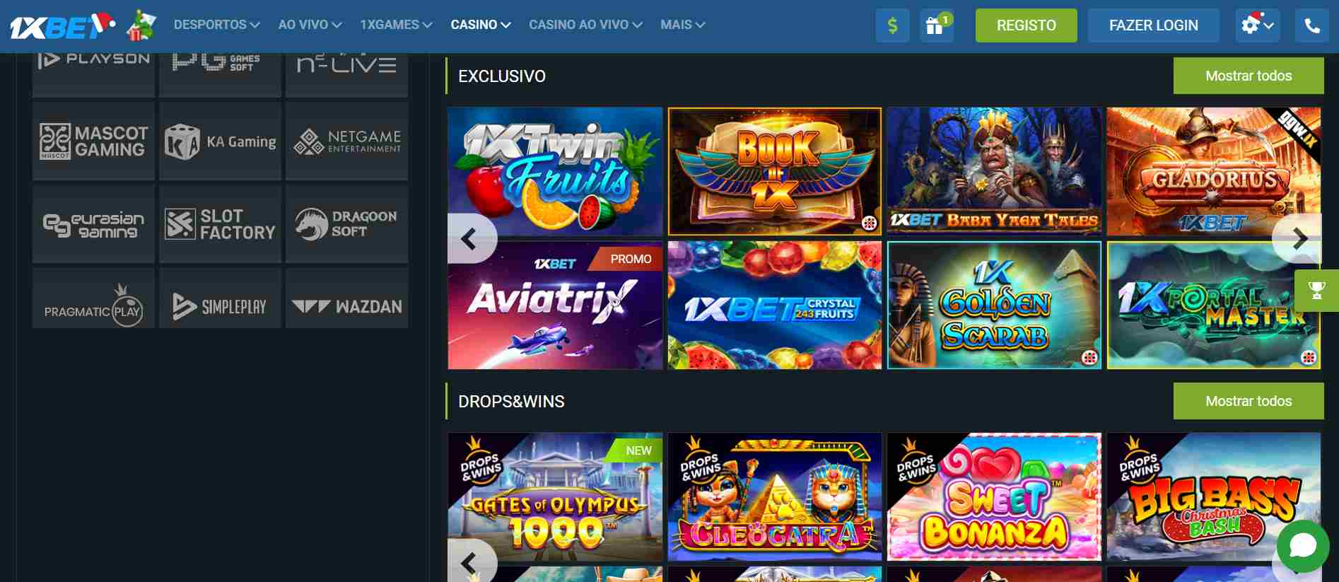 1xbet casino revisão