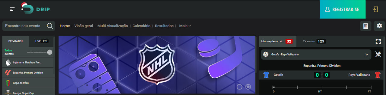 Apostas Desportivas na Drip