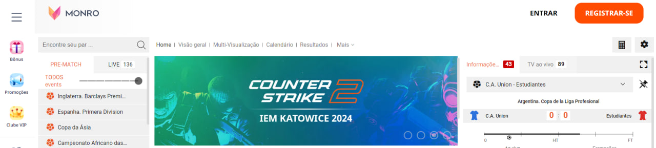 Análise ao Casino Monro