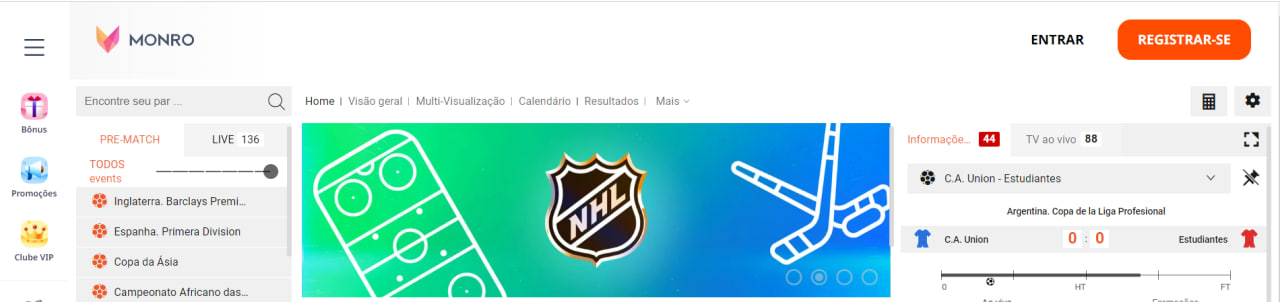 Análise da casa de apostas Monro