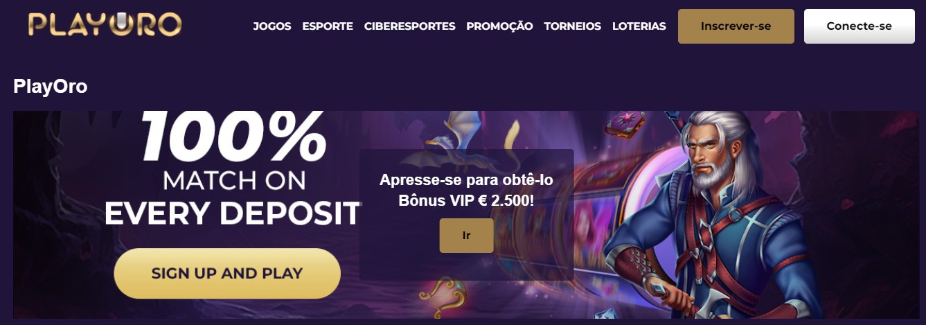 PlayOro Welcome Bonus Portugal, apostasdesportivas.tv