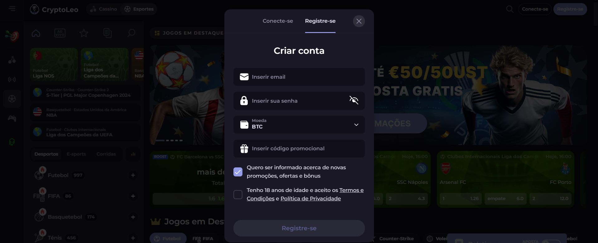 CryptoLeo Análise da Casa de Apostas