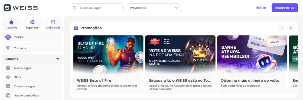 Weiss - apostas múltiplas de grande valor