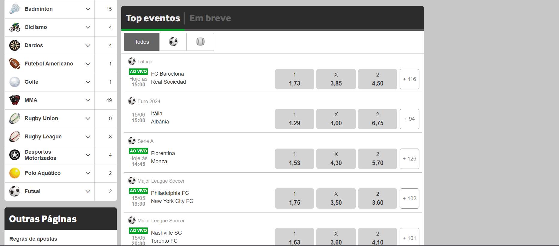 PT Apostas desportivas com Paypal