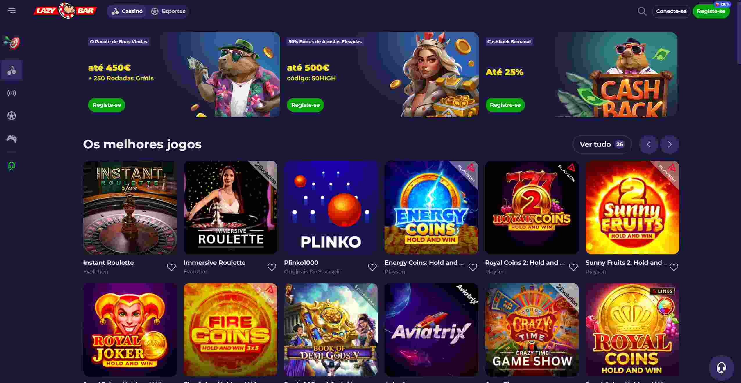 casino lazybar apostasdesportivas