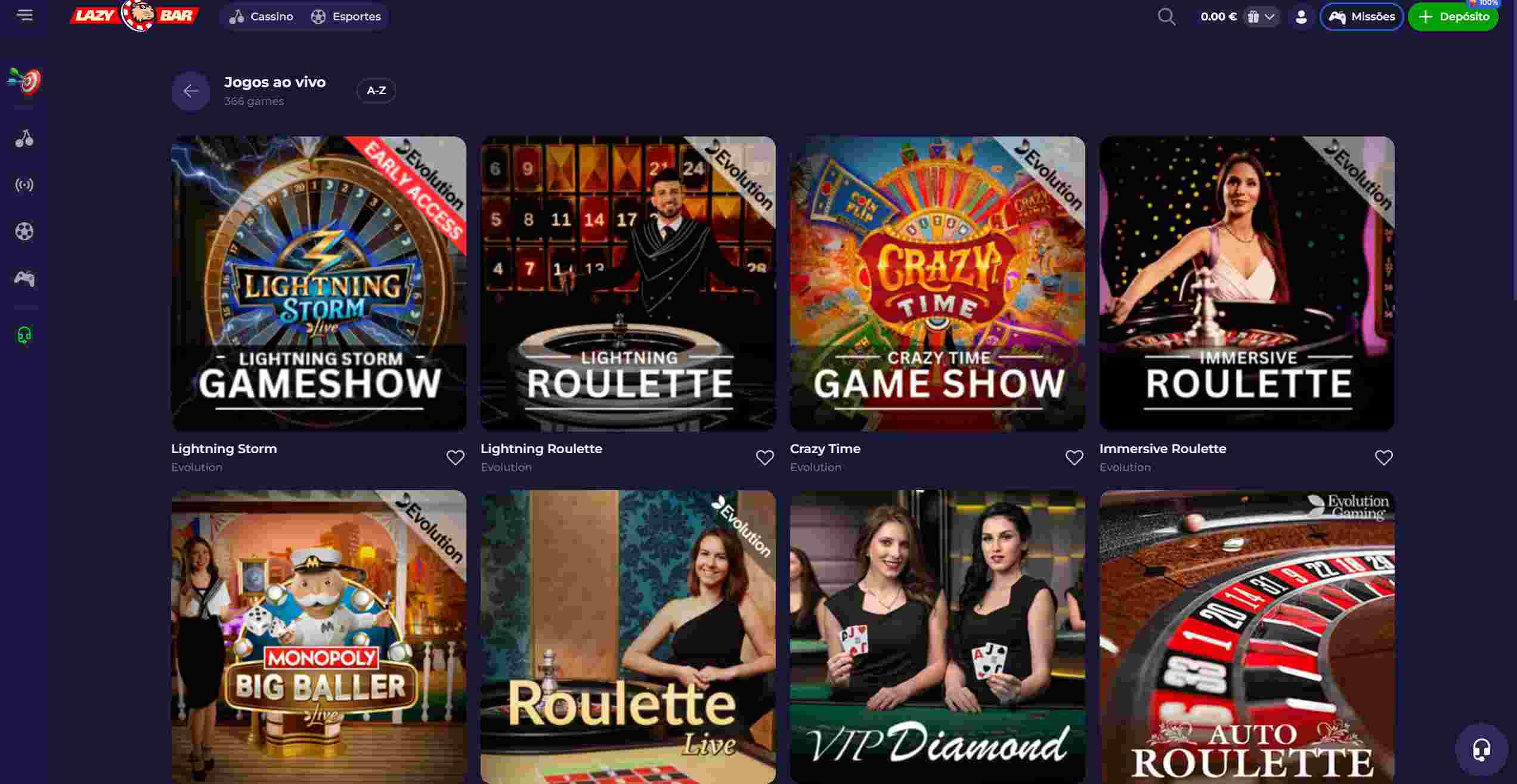 live casino lazybar apostasdesportivas