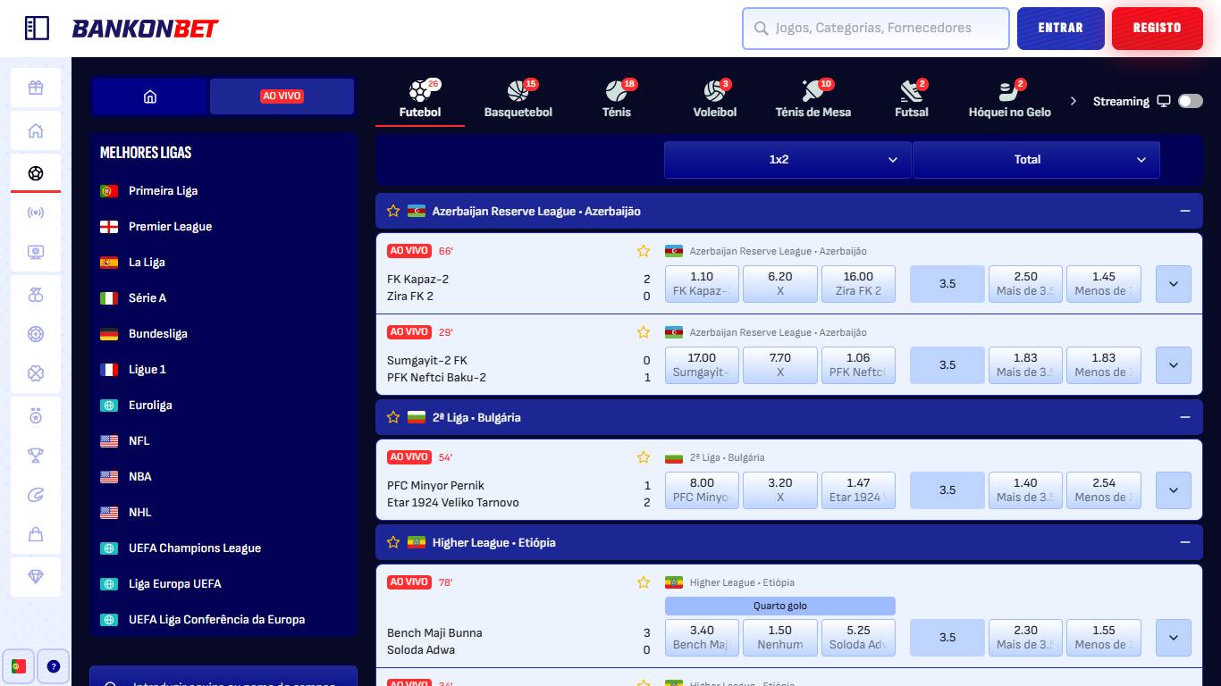 Bankonbet Live Sport Betting Portugal, apostasdesportivas