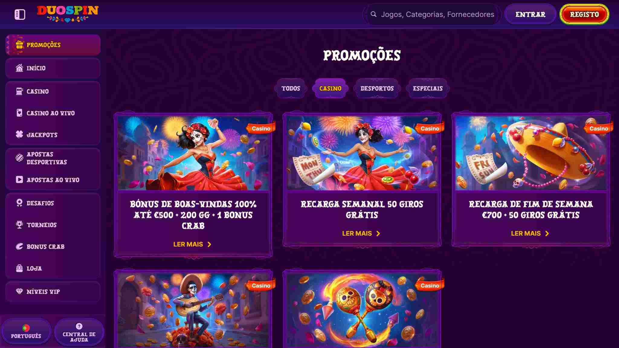 bonuses duospin casino