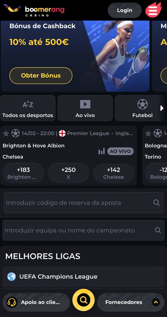 Boomerang Bookmakers Mobile