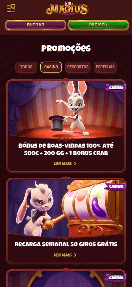 magius bonus for casino mobile