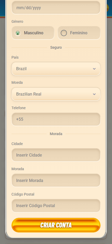 vegasino register step 3 mobile