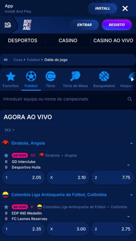 Boomerang-bet Bookmaker