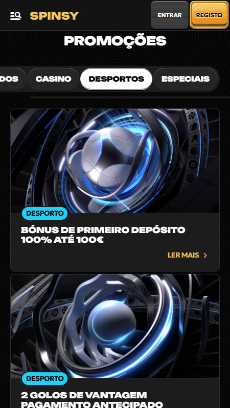 Spinsy Bookmaker Promoções, apostasdesportivas.tv