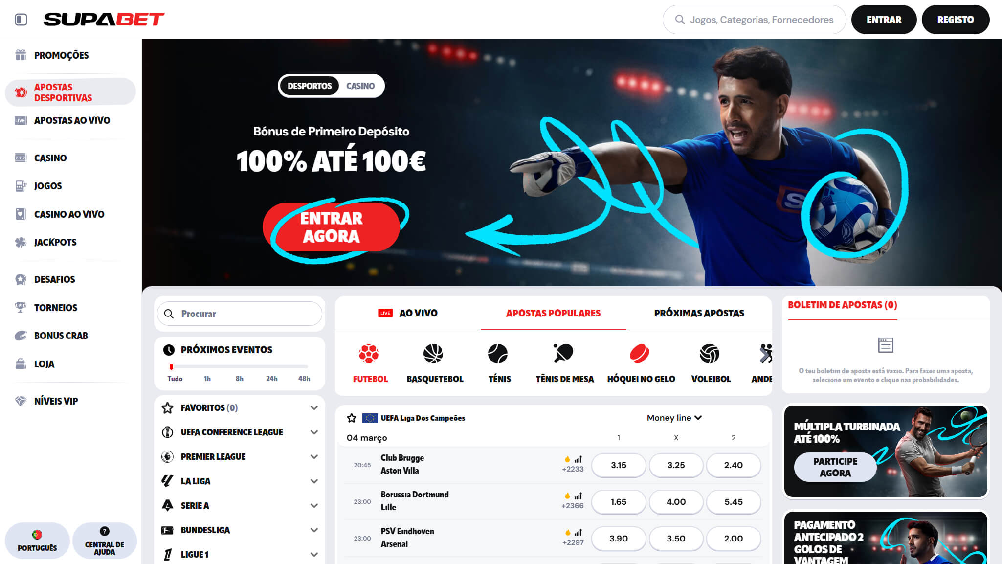 Supabet Bookmaker Portugal, apostasdesportivas.tv