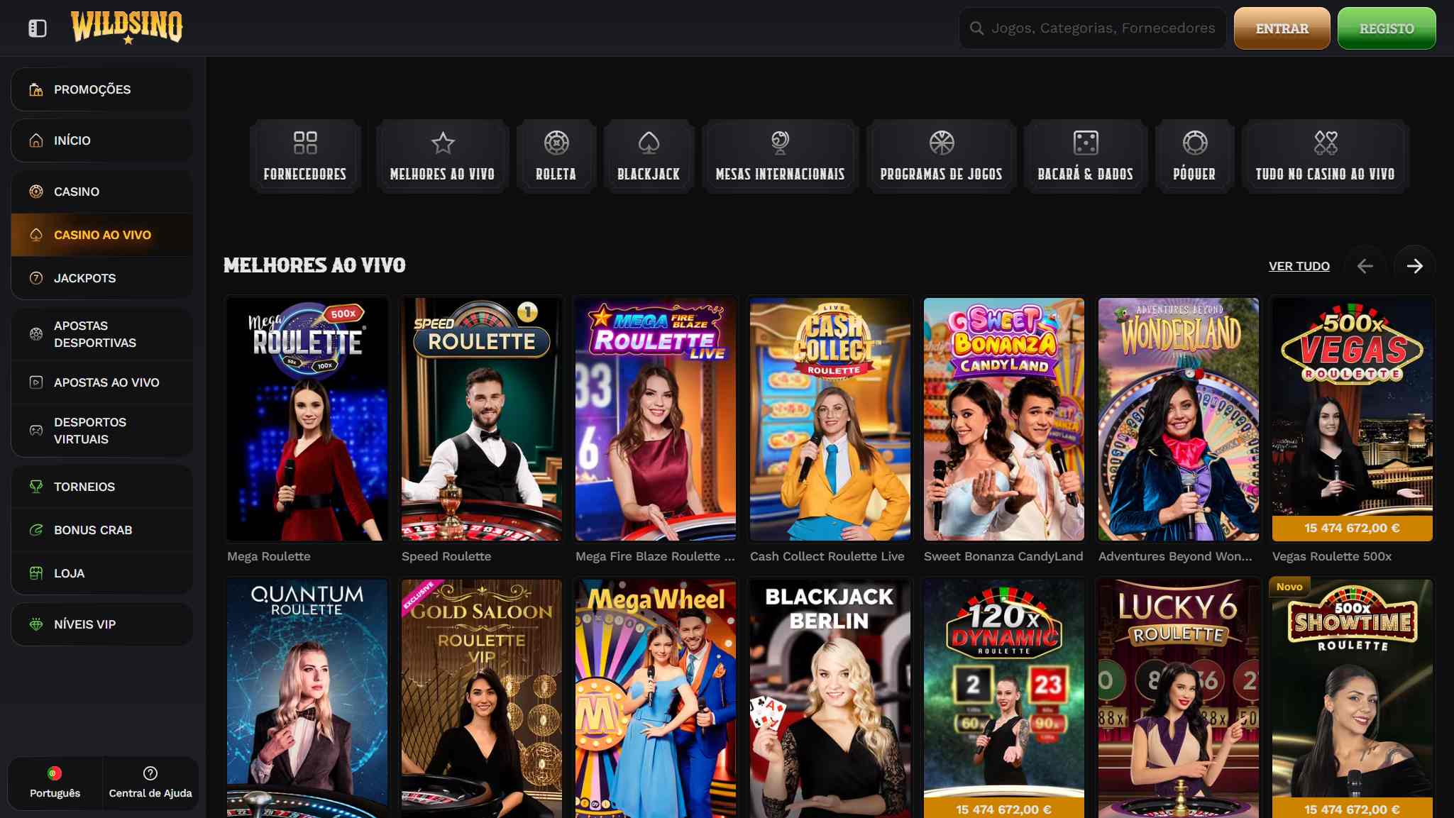 Wildsino Casino ao Vivo, apostasdesportivas.tv