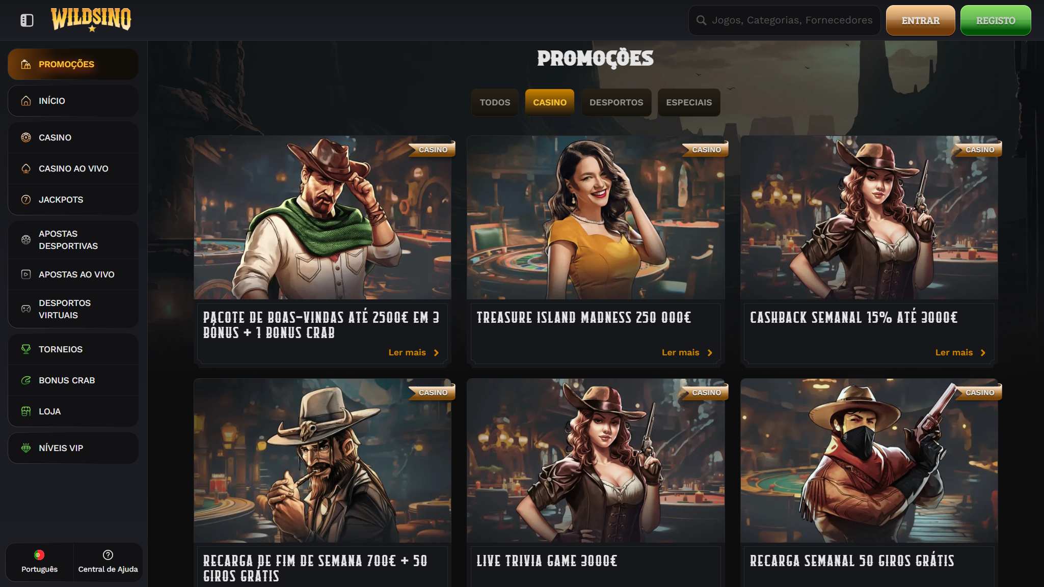 Wildsino Casino Bónus Portugal, apostasdesportivas.tv
