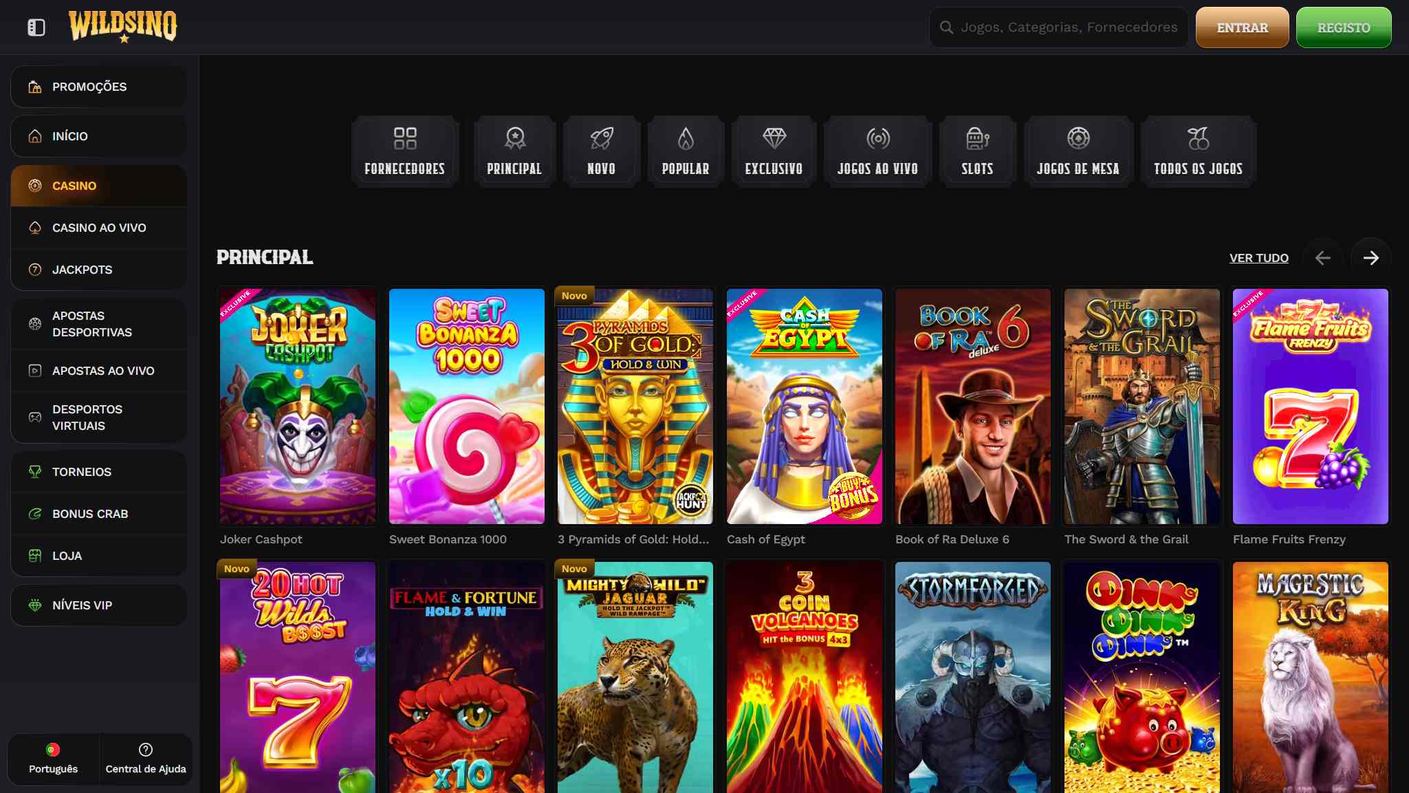 Wildsino Casino Jogos Portugal, apostasdesportivas.tv