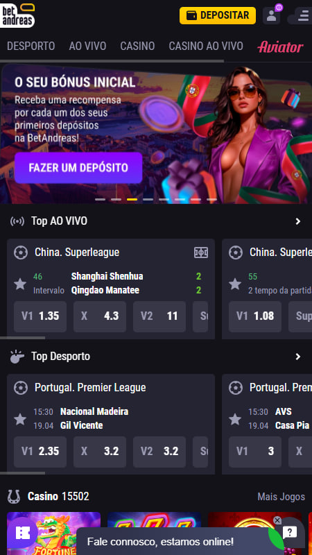 BetAndreas casino Portugal