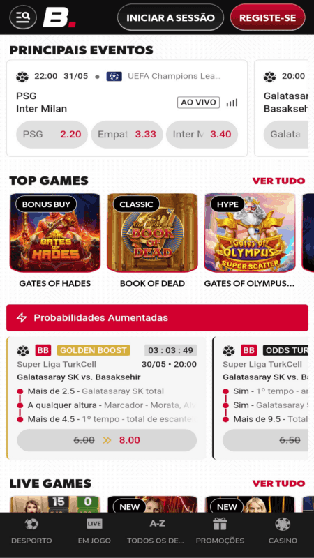 Apostas Desportivas na Betista