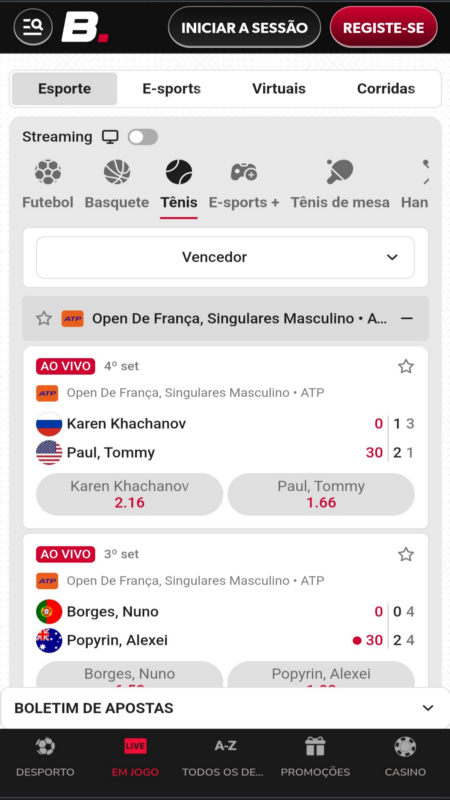 Betista apostas ao vivo