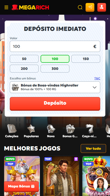 Megarich Portugal casino online