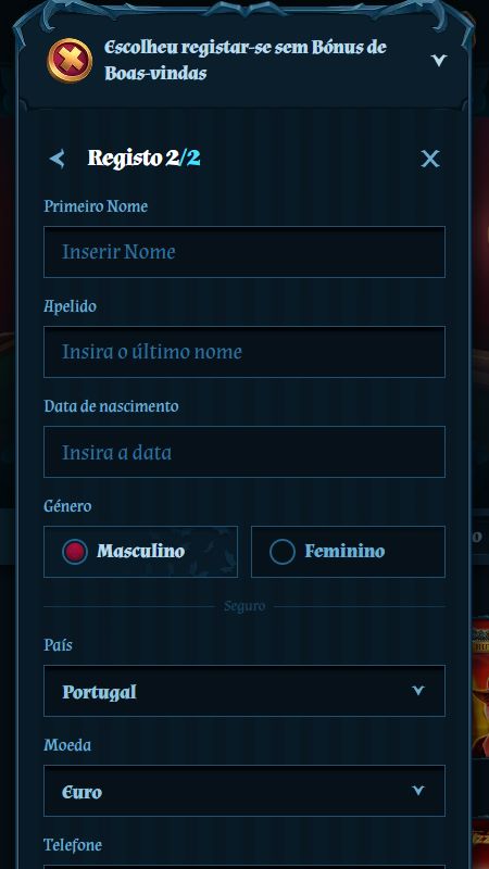 Criando uma conta na FamBet