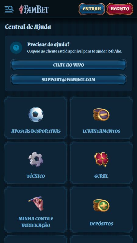 FamBet Central de ajuda