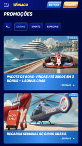 Wonaco promocoes casino
