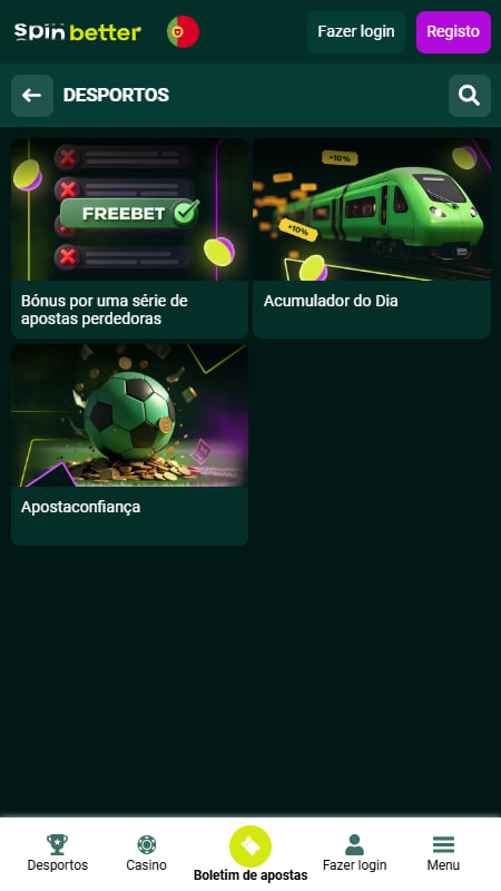Bónus e Promoções da SpinBetter Bookmaker