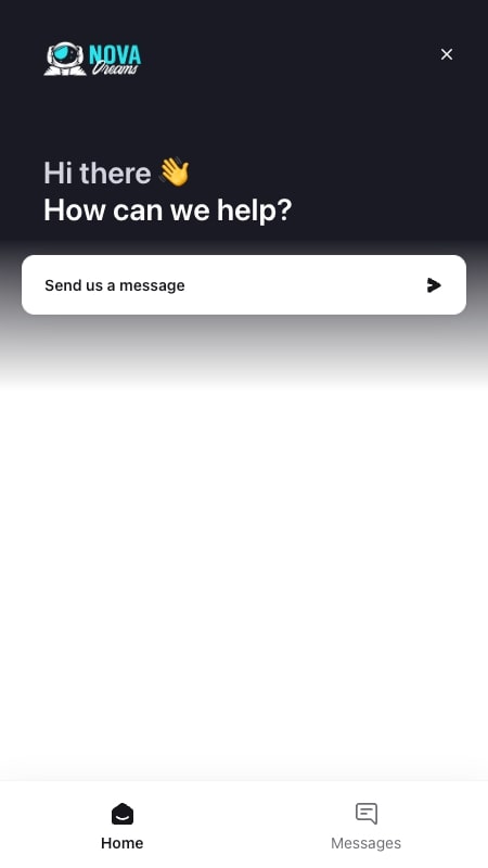 Apoio ao cliente do NovaDreams