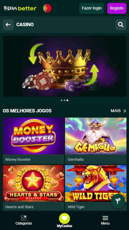 SpinBetter Casino Oferta de Jogos