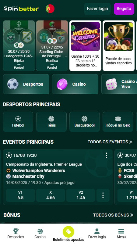 SpinBetter Página Principal