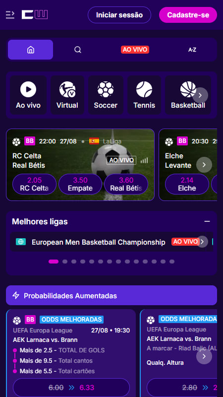 Apostas Desportivas na CipherWins