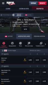 Apostas Desportivas na MafiaCasino