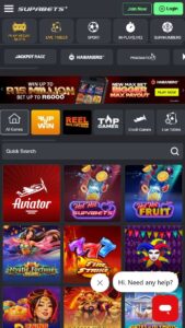 Jogos de casino online em Supabets