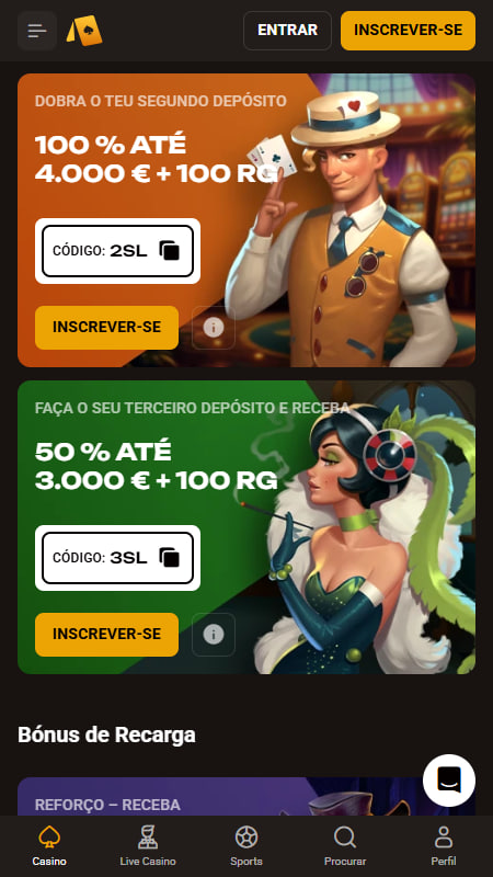 Bónus e Promoções do SlotLair Casino