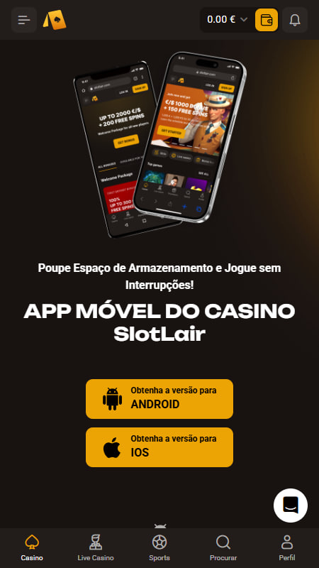 SlotLair Aplicativo móvel