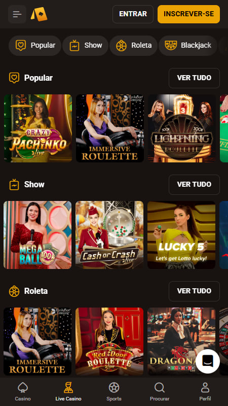 SlotLair Casino ao vivo Portugal